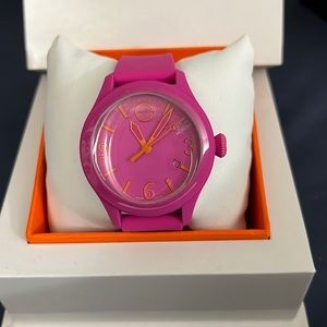 NWT hot pink Movado watch.